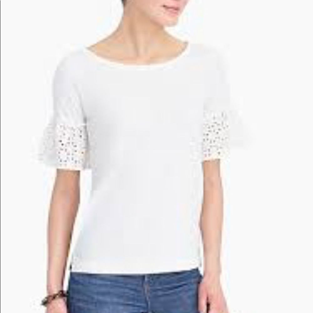 ❌❌SOLD❌❌  J.Crew Factory Ruffle Sleeve Top, Small